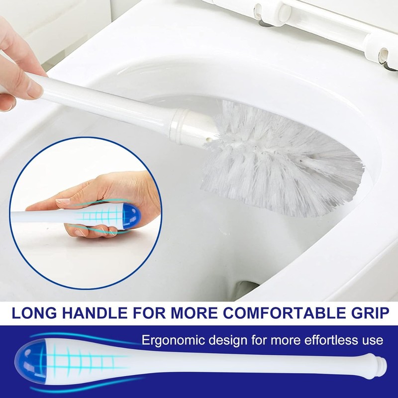 CELOX Toilet Bowl Brush and Holder, Bathroom Cleaning Kit, 2