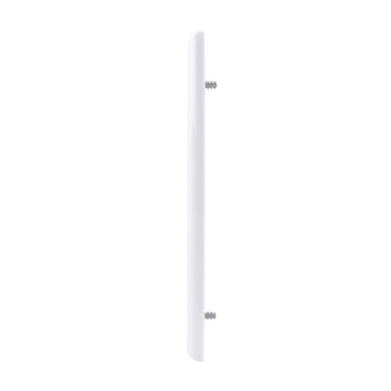 Double-Gang Wall Plate with Screwless Face, White