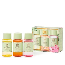 Pixi Beauty Tonic Trio  Set de regalo de edicin navidea con 3 tnicos favoritos de Pixi  Tnico brillante, tnico de vitamina C, tnico rosa  Calmante,...