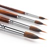 Watercolor Brushes Professional, Fuumuui 4Pcs Extended Needle Point Brushes Synthetic