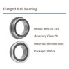 Kozelo 10pcs Flanged Ball Bearings 8mm Inner Diameter x 12mm