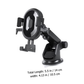 GRIRIW Car Phone Holder with Telescopic Suction Cup Dashboard Mount for All Smartphones One Hand Operation Non Slip Stability Easy Navigation Viewing Present