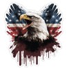Reflective Screaming Eagle USA Flag Sticker