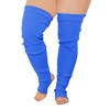 v28 Plus Size Knit Leg Warmer Women Thick Thigh High