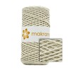 MAKRAMA Cuerda Algodón 2mm 100m para Macrame Colores (Crudo)