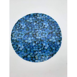 Andreas Silicone JO-375 Non-Slip 6.25" Jar Opener, Easy Lid Opener, Made with Silicone and Fabric, Dishwasher Safe, Garlic Peeler, Forget Me Nots, 6.25 inch