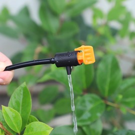 Hydrogarden Micro-Drip-System Regulierbarer Endtropfer,Tropf Emitter Garten Succulent Bewässerung Dripper Sprinkler für 4mm/7mm Schlauch für Home Succulents Pflanzen Rasen Blume 60-Pack