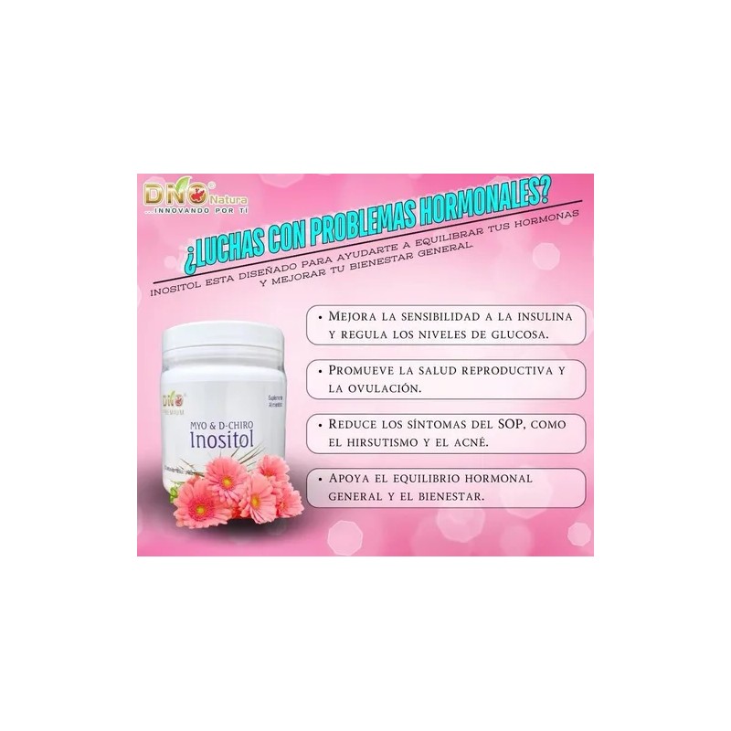 Myo D-chiro Inositol Polvo Premium Sin Sabor