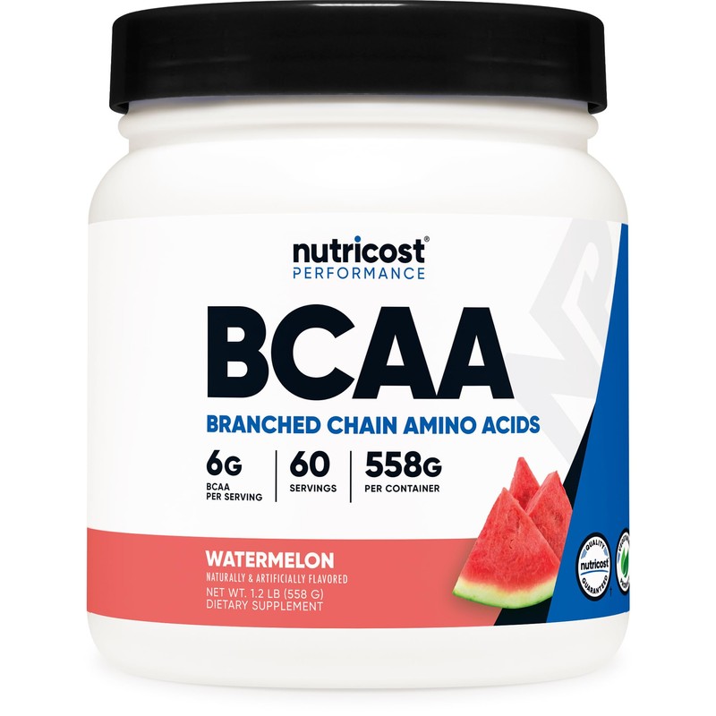 Nutricost BCAA Powder 211 (Watermelon) - 500 Grams by Nutricost