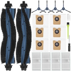 DrRobor 19-Pack Replacement Accessories Kit for eufy Omni C20 Vacuum Cleaner Includes Main Brush, HEPA Filters, Dust Bags, Side Brushes High-Performance Compatible with eufy Robot Vacuum