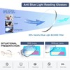 Bifocal Reading Glasses Men Women Rimless Blue Light Blocking Glasses