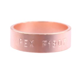 Litorange Lead-Free Copper (Better than Brass & Stainless Steel) PEX Pipe Crimp Clamp Ring 3/4 Inch 3/4" Plumbing Fittings Pack of 22