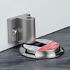 Check Lock Rotating Door Stopper & Door Catch for Entryways Silver 5ea