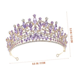 LIFKOME Female Rhinestone Headband for Weddings Bride Crown Decoration for Parties and Special Occasions Elegant Shiny Accessory for Bridal Showers and Birthday Celebrations