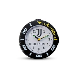 Seven Sveglia analogica JUVENTUS al quarzo con movimento continuo, Prodotto ufficiale, Calcio, Idea regalo bambini e adulti