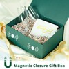 MOYEUPAC Green Gift Box,9" X 7" X 4" with Lids