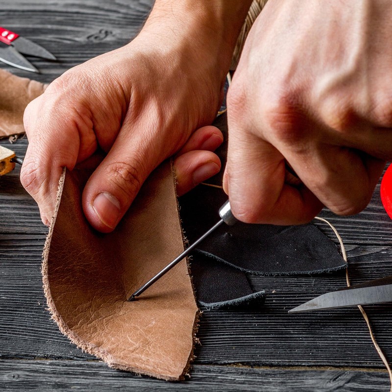 sourcing map 3pcs Handwork Sewing Awl Slender Awl Leather Punch