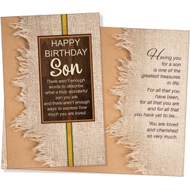 Chuck's Card-O-Rama - Birthday Card For Son - Made in Chicago - Perfect Size: Opens to a generous 10″×7.75″
