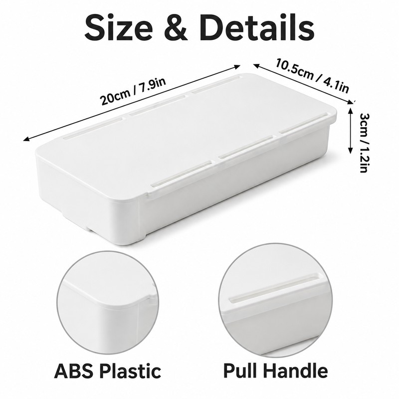Under Desk Drawer Organizer for Office & Study - Self-Adhesive