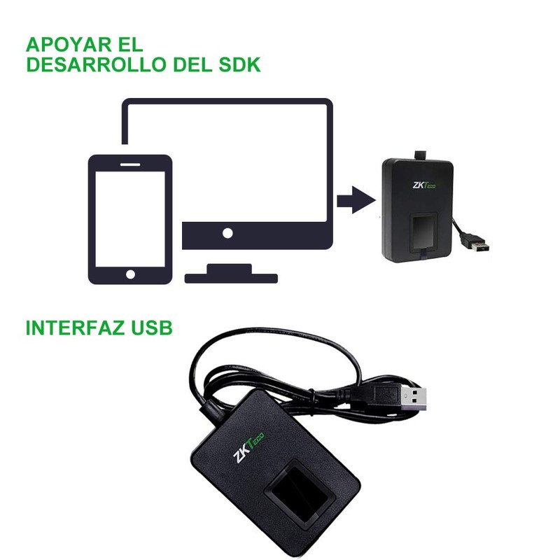 ZKT eco Lector de Huellas Digitales USB Lector de Huellas