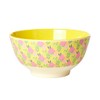 RICE BY RICE Yellow Sunny Days Print Bowl