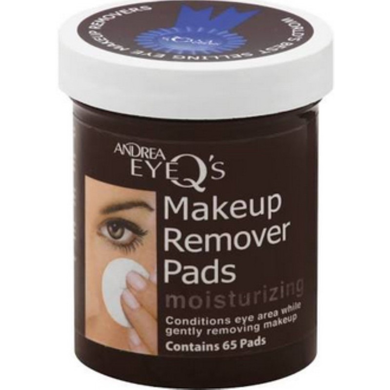 Andrea Eye Q's Eye Make-Up Remover Pads Moisturizing 65 Each