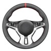 MEWANT Custom Hand Stitched Faux Leather Steering Wheel Cover Compatible