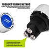 Start Switch 12v DC 50A Blue Car Start Engine button
