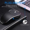 Aluminum Alloy 2.4G Wireless Rechargeable Mouse Office Silent Computer Mouse
