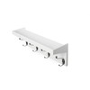 ZGZD White Wall Mounted Coat Rack with Shelf Entryway Hanging