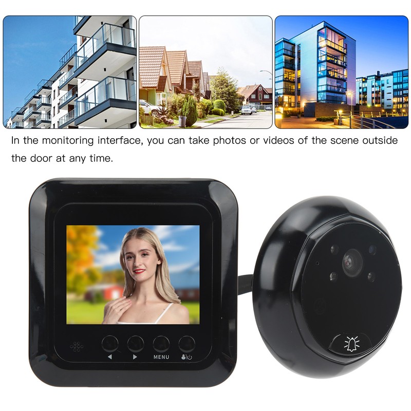 2.4in 1MP Smart Peephole Viewer Video Door Bell 160 Degree