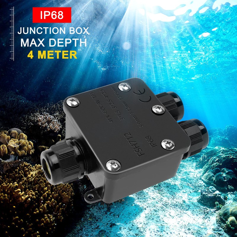 Junction Box Waterproof Junction Box Outdoor Waterproof Junction Box IP68,