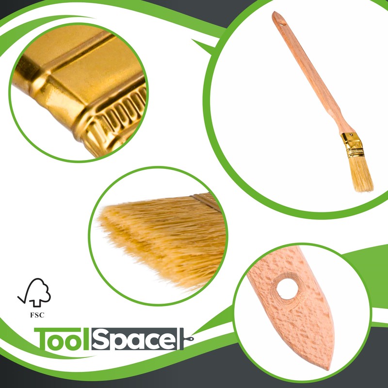 ToolSpace Curved Calorie Binding Brush, Radiator Brush, Width 36 mm,