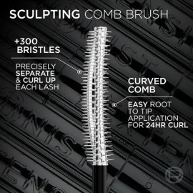 L'oreal Paris Máscara Extensionista, Fórmula Alargadora Blackest Black