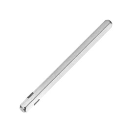 M METERXITY 1-Pack Door Knob Spindle, 5 x 0.3 Inch/ 130 x 8 mm Iron Square Spindle Replacement Door Handle Parts for Most Mortise Type Door Knobs, Door Lock Replacement Parts [Silver Tone]