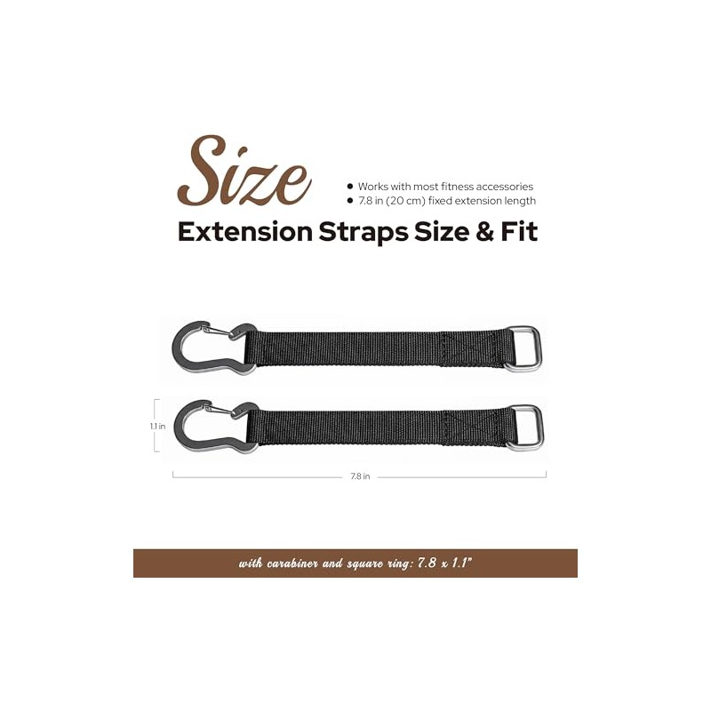 AlweizU Extension Straps Compatible with Speediance Smart Home Gym Equipment,