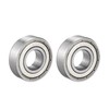 sourcing map 2 Pcs 6202Z Deep Groove Ball Bearing Single