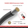 ELFCULB Anderson Connector Cable,10AWG 2FT 50Amp Anderson Battery Quick Connect