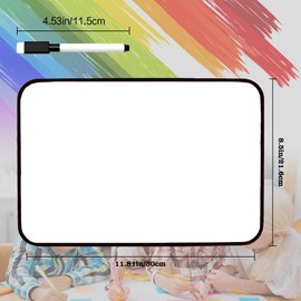 Small White Board Tableau Blanc Effacable Dry Erase Board Mini Whiteboard White Boards White Board Small 11.8 X 8.5 Inch SmallWhiteboard Black Dry Erase Board MiniWhiteBoard Dry Erase School Supplies
