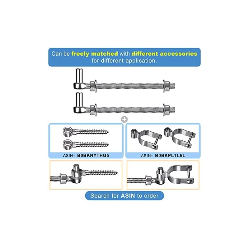 Insaga J Bolt Gate Hinge, 304 Stainless Steel Farm Gate