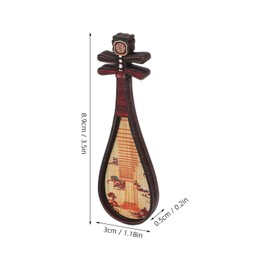 LOGOFUN Miniature Chinese Style Instrument Prop Mini Vintage Instrument Model Tiny Retro Instrument Toy for Doll House Decoration