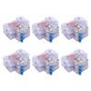 6pcs DZ47‑63 2P 6‑63A Transparent MCB Mini Circuit Breaker Air