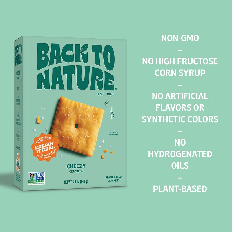 Back to Nature - Cheezy Crackers - Seriously Tasty Cheese