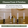612 Vermont Ultra-Bright LED Window Candles with Timer, Remote Control,