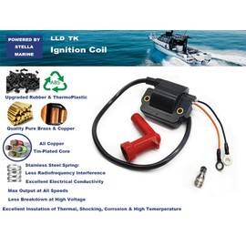 Ignition Coil for Yamaha 115HP 130HP 150HP 175HP 200HP V6 Outboard (1984-96) 18-5110 6E5-85570-10-00 6E5-85570-11-00