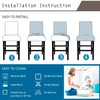 KELUINA Bar Stool Covers, Stretch Removable Washable Slipcover for Short