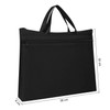 Canvas Document Bag with Handle Zipper File Bag Handle Business