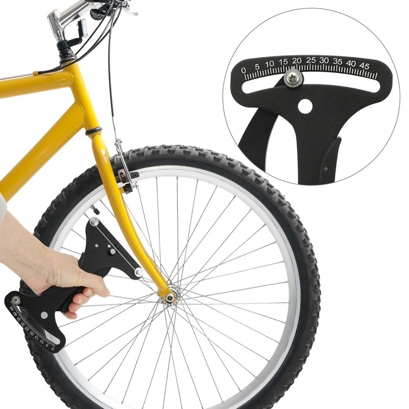 QWORK® Bicycle Spoke Tension Meter, Bicycle Spoke Calibration Tool Made