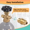 G5/8 Male to CGA580 Male Argon Adapters & Nitrogen Adapters,