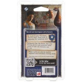 Fantasy Flight Games, Arkham Horror The Card Game: Investigator Starter Deck - Nathaniel Cho Investigator, Card Game, Ages 14+, 1 to 4 Players, 60 to 120 Minutes Playing Time